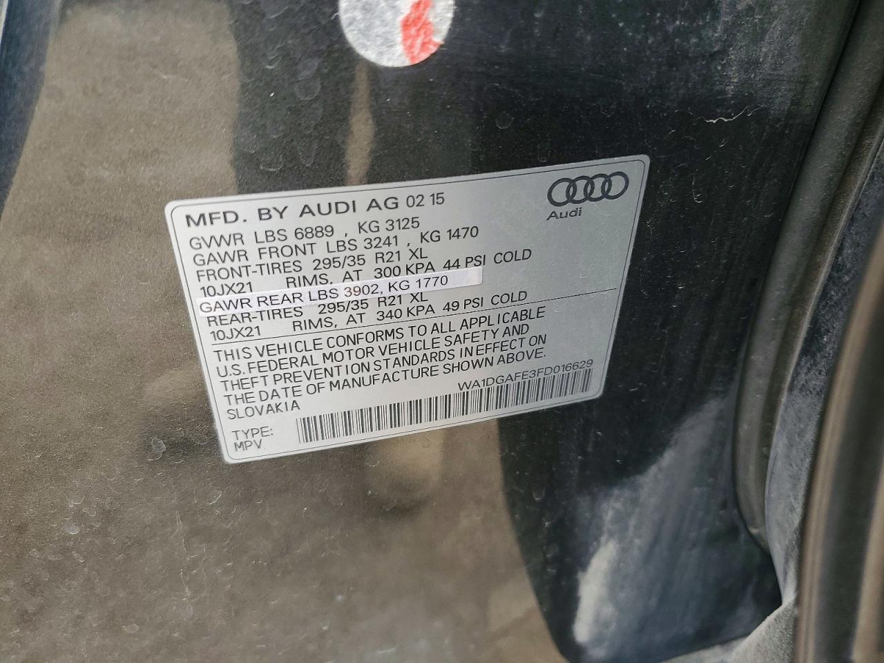 2015 AUDI Q7