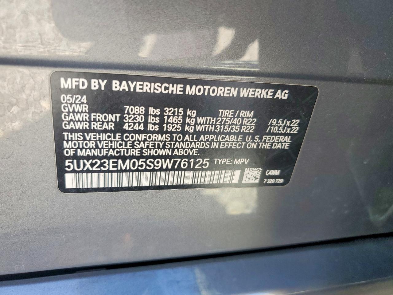 2025 BMW X7
