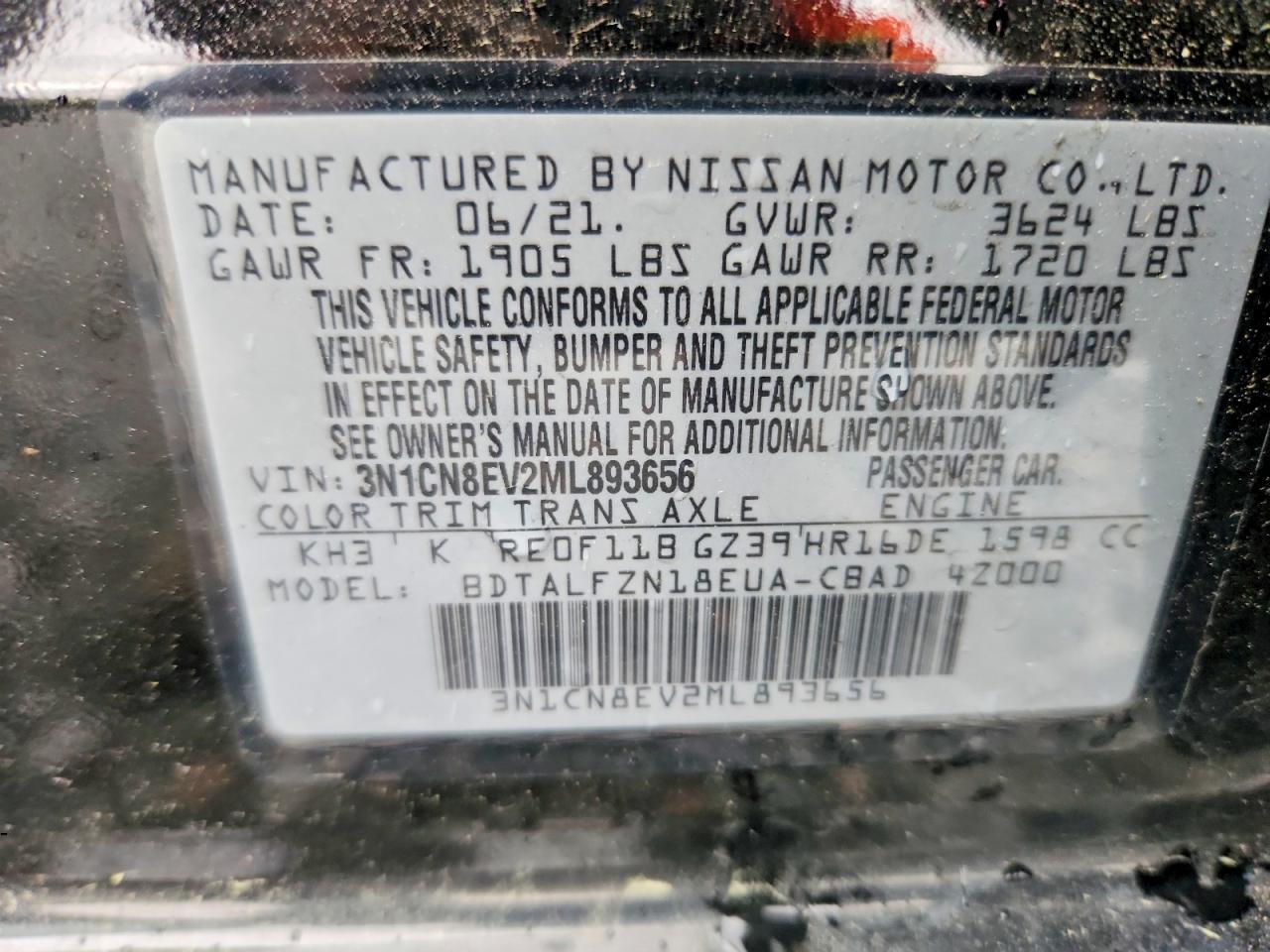 2021 NISSAN VERSA