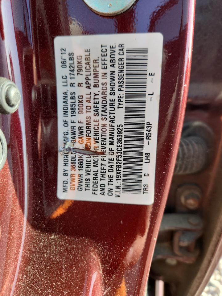 2012 HONDA CIVIC