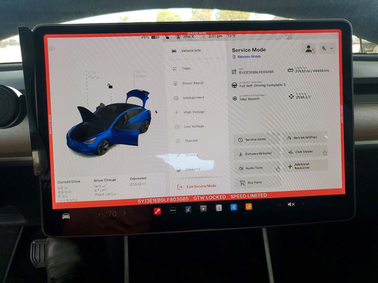 2020 TESLA MODEL 3