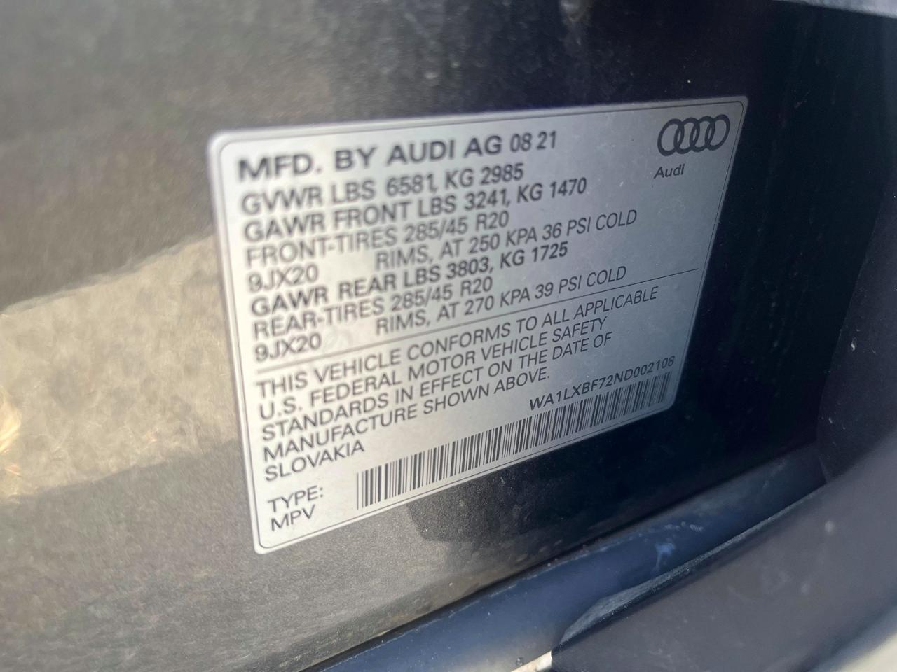2022 AUDI Q7