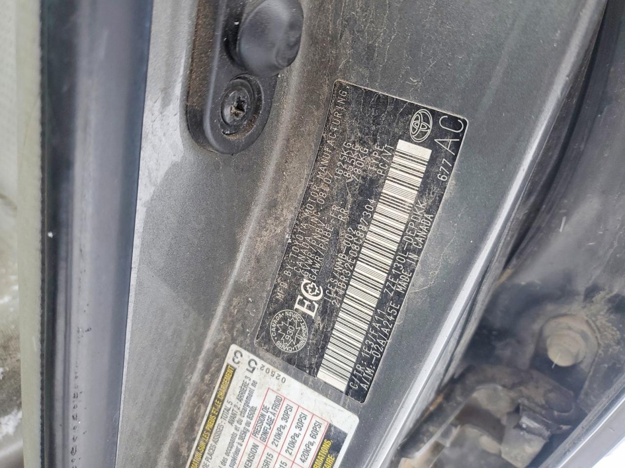 2008 TOYOTA COROLLA