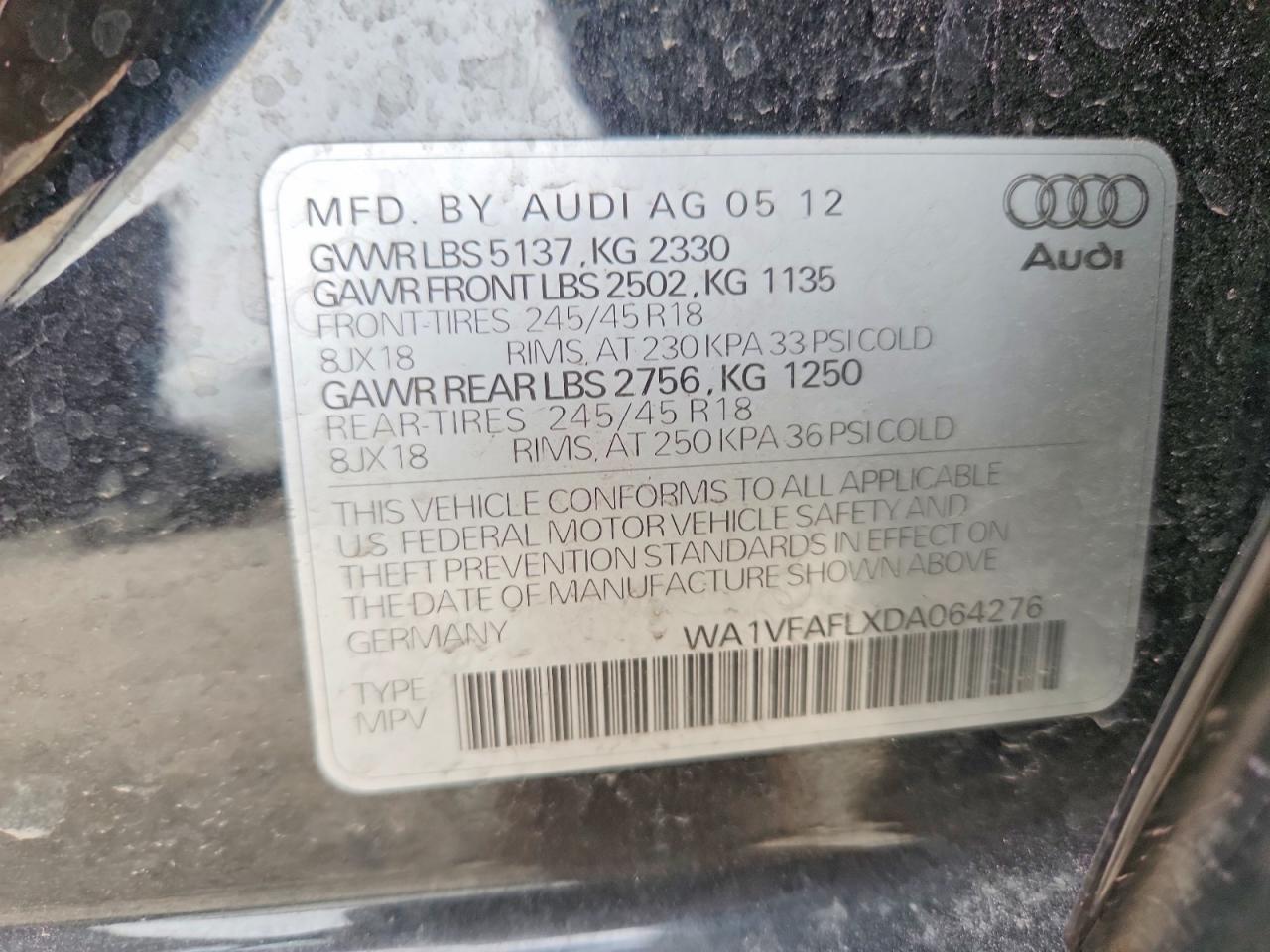 2013 AUDI A4 allroad