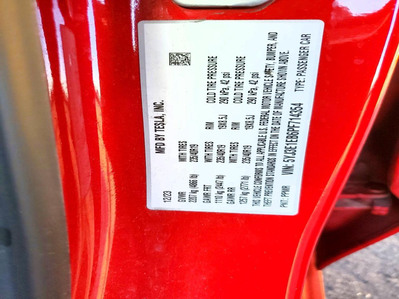 2023 TESLA MODEL 3
