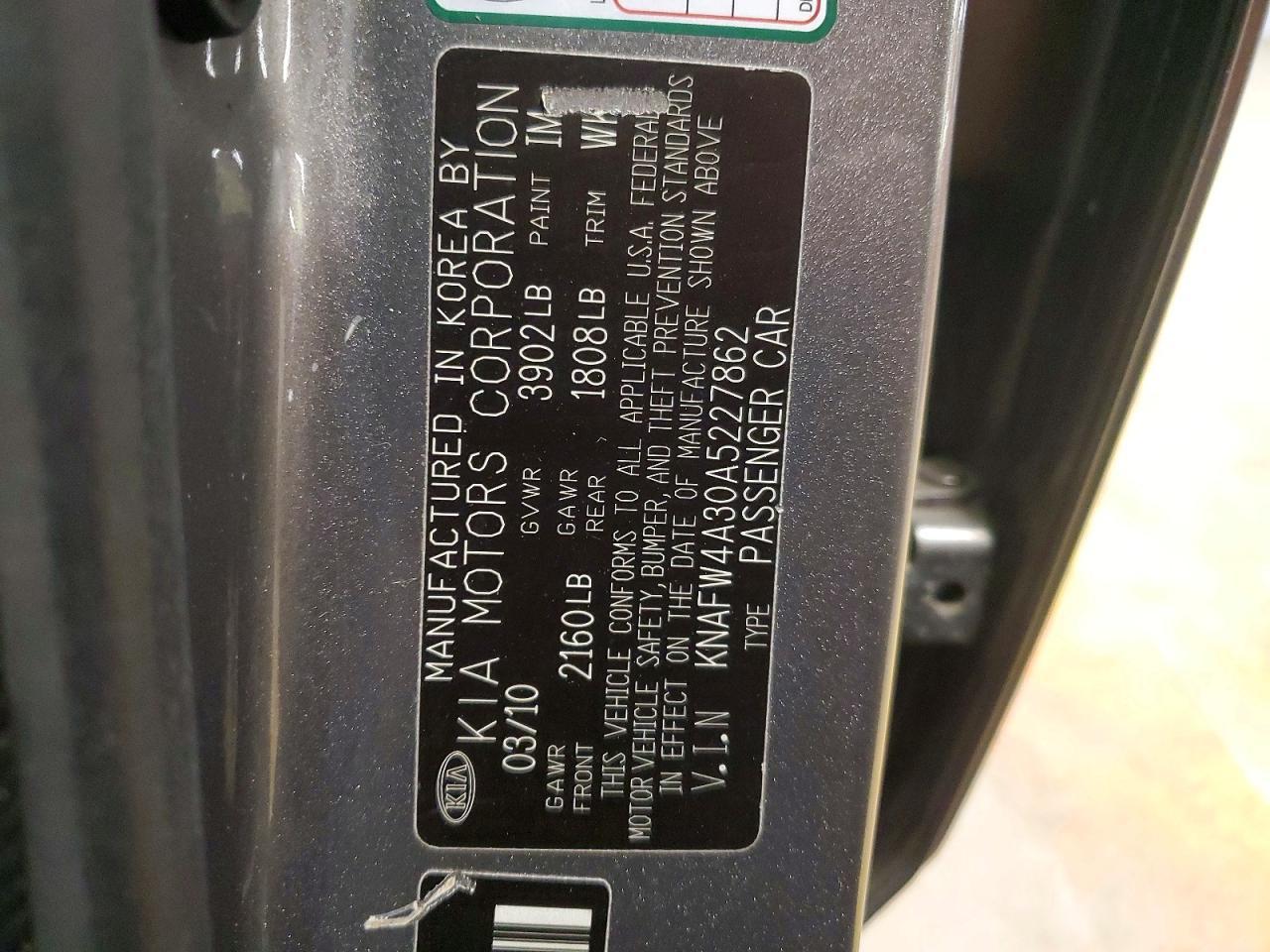 2010 KIA FORTE