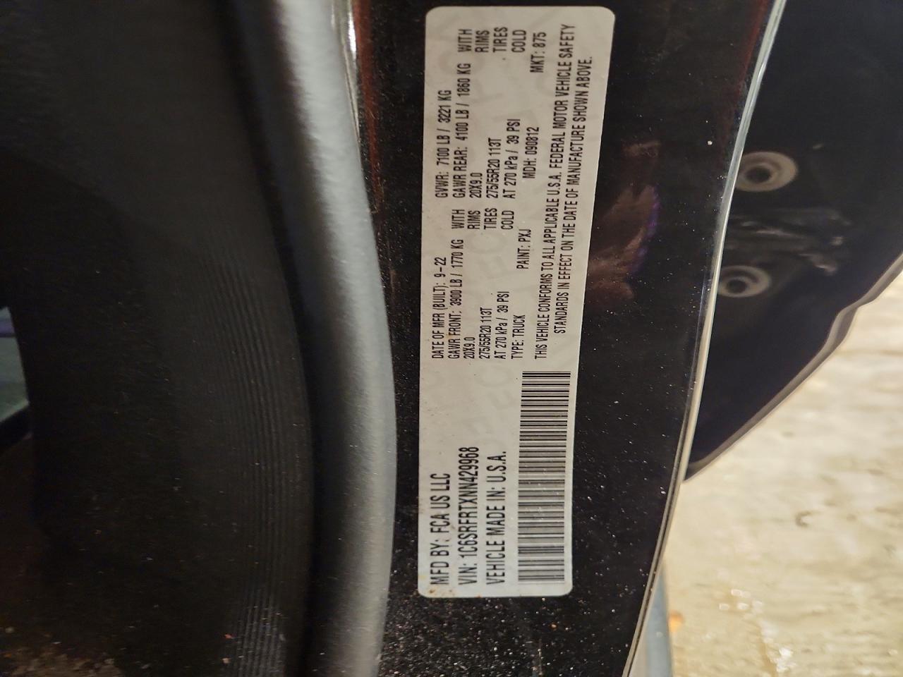 2022 RAM 1500
