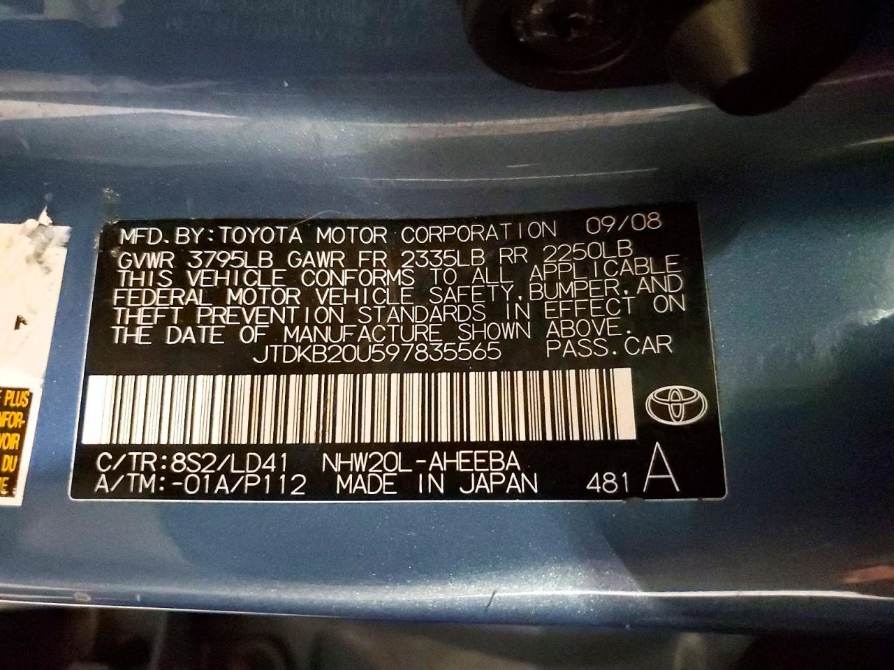 2009 TOYOTA PRIUS