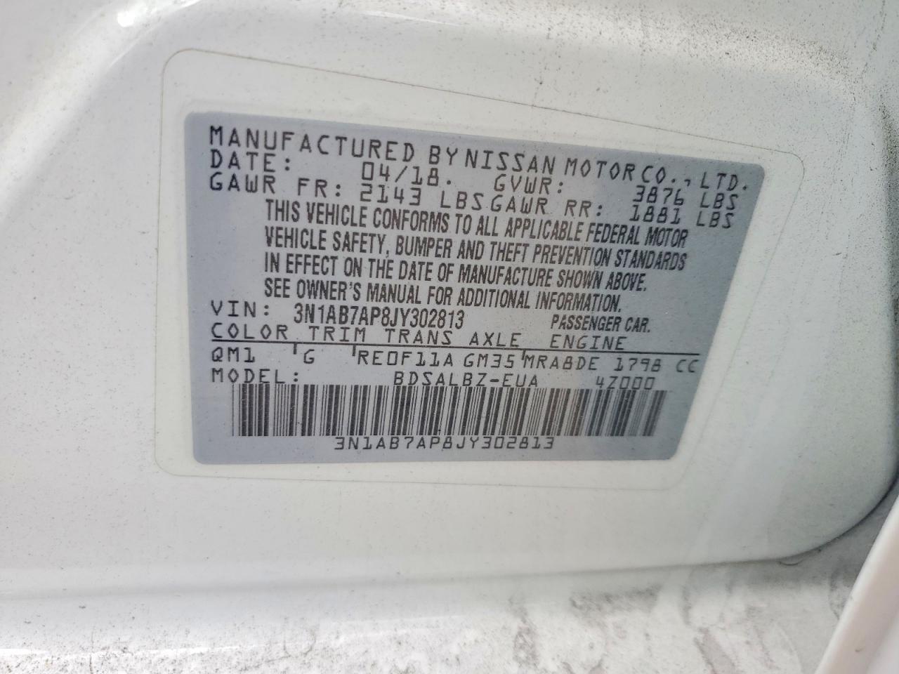 2018 NISSAN SENTRA