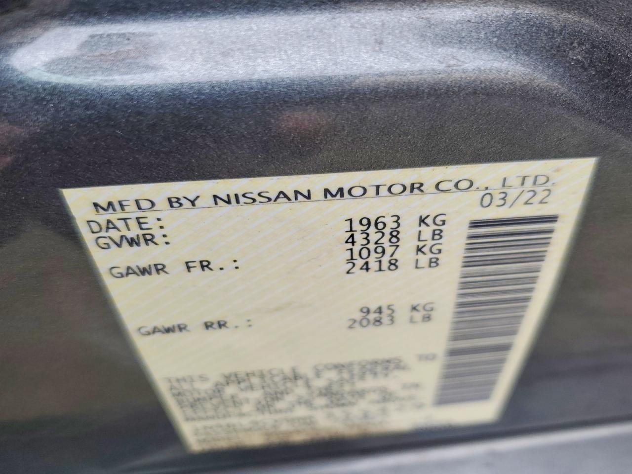 2022 NISSAN ALTIMA