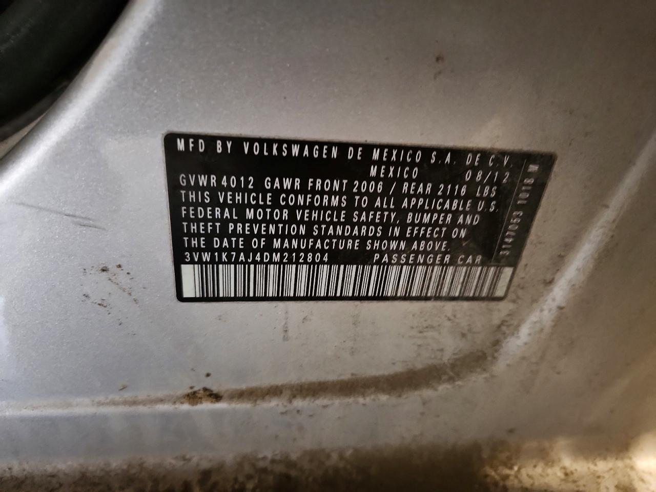 2013 VOLKSWAGEN JETTA