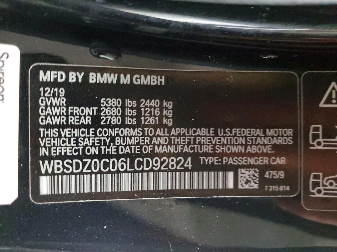 2020 BMW M8