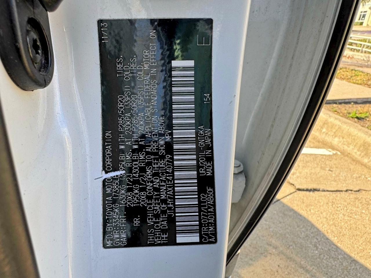 2014 LEXUS LX 570