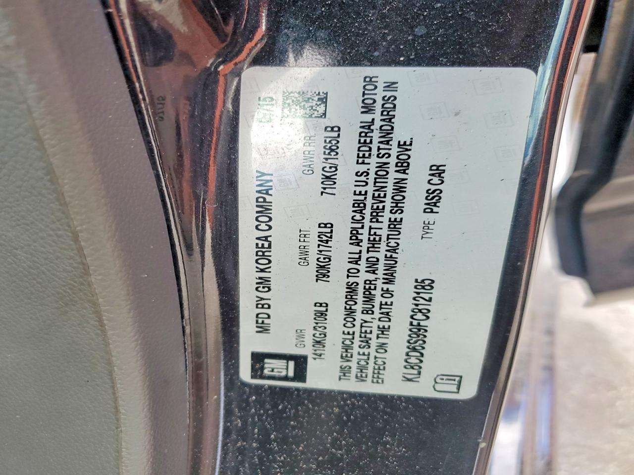2015 CHEVROLET Spark