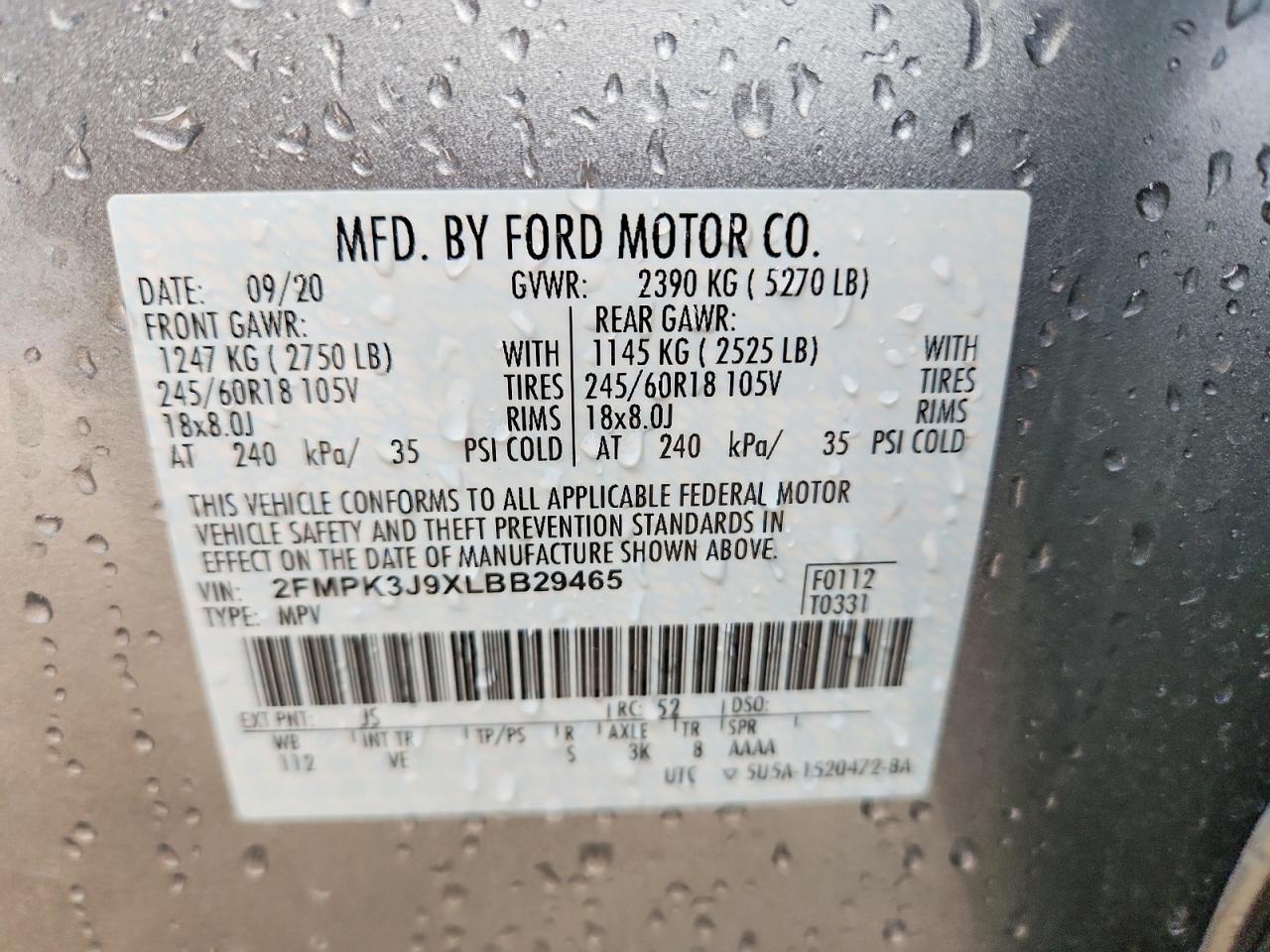 2020 FORD EDGE