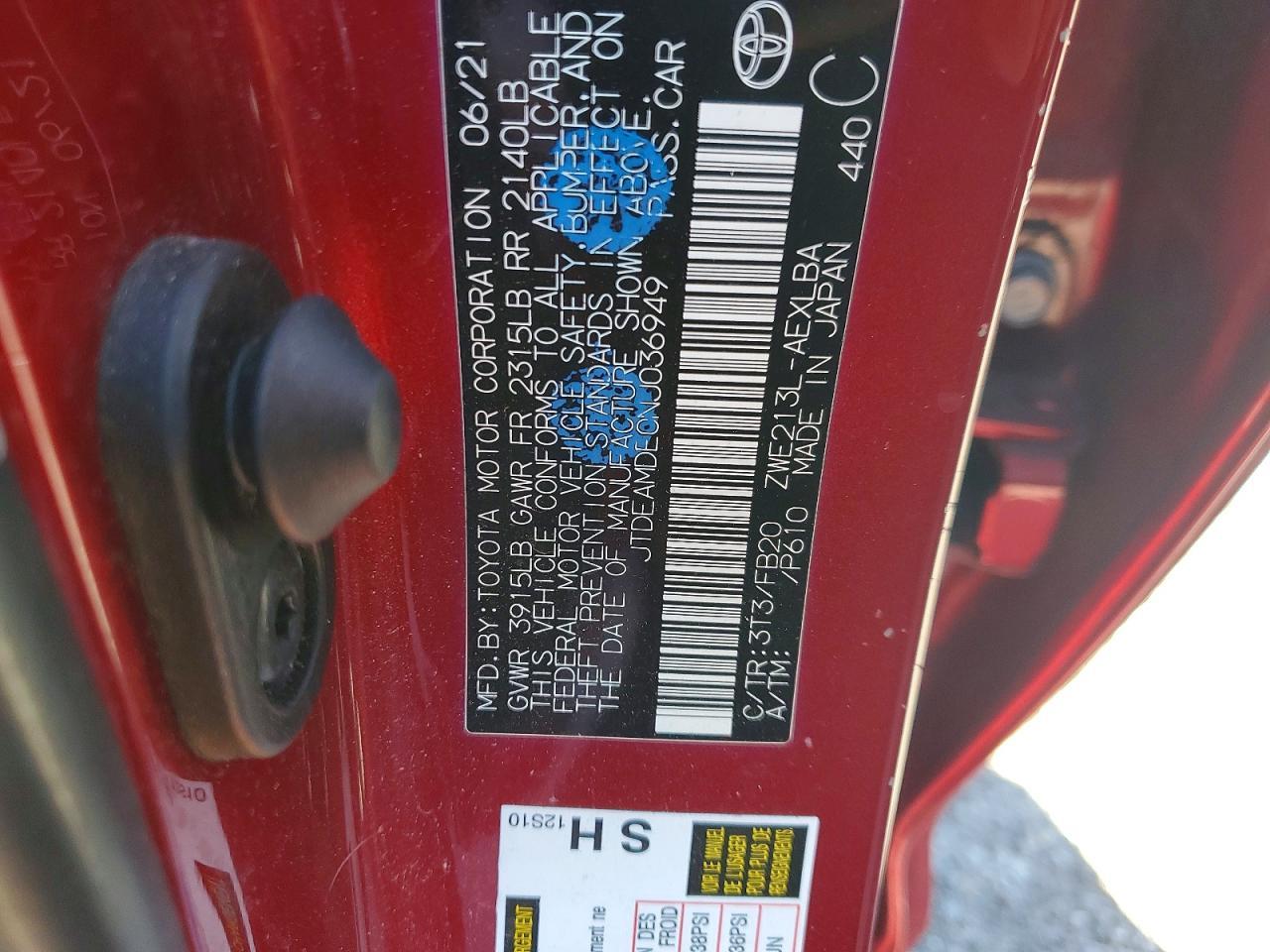2022 TOYOTA COROLLA