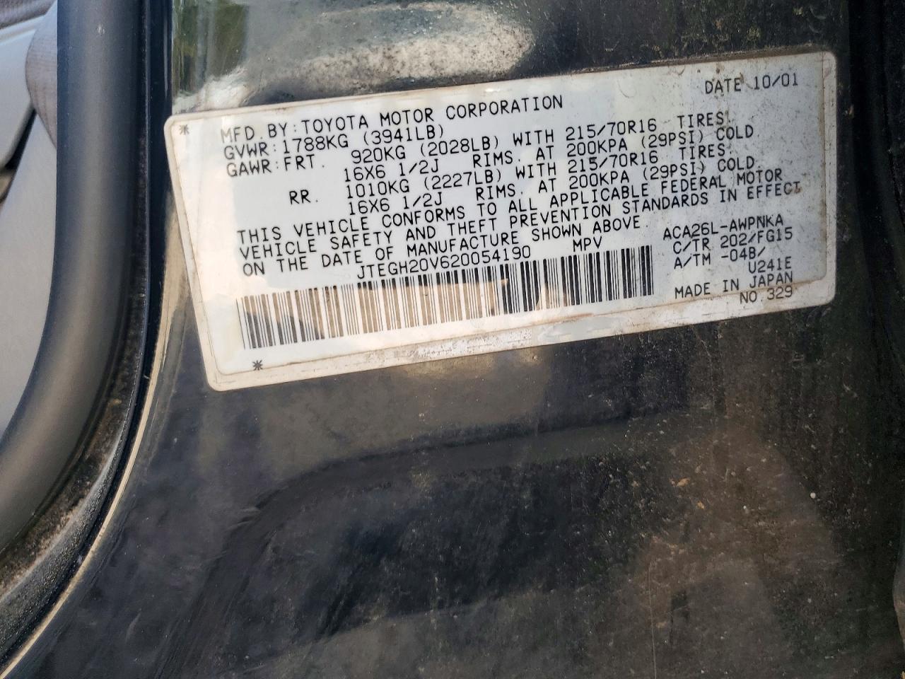 2002 TOYOTA RAV4
