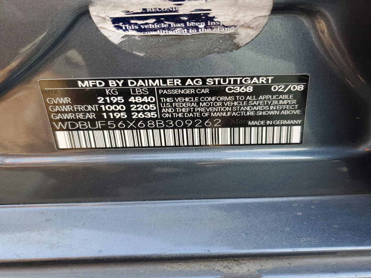 2008 MERCEDES-BENZ E-Class
