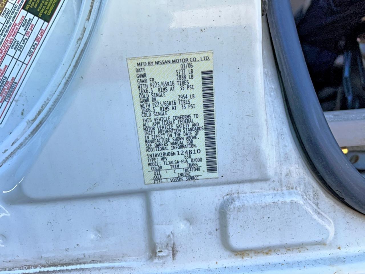 2006 NISSAN Quest