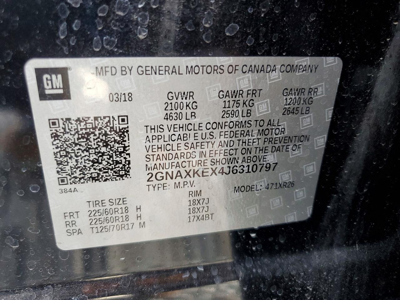 2018 CHEVROLET EQUINOX