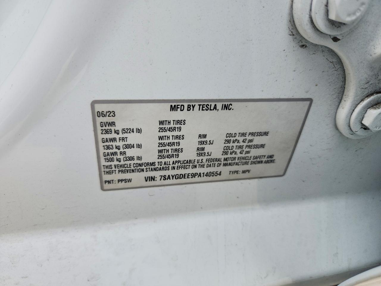 2023 TESLA MODEL Y