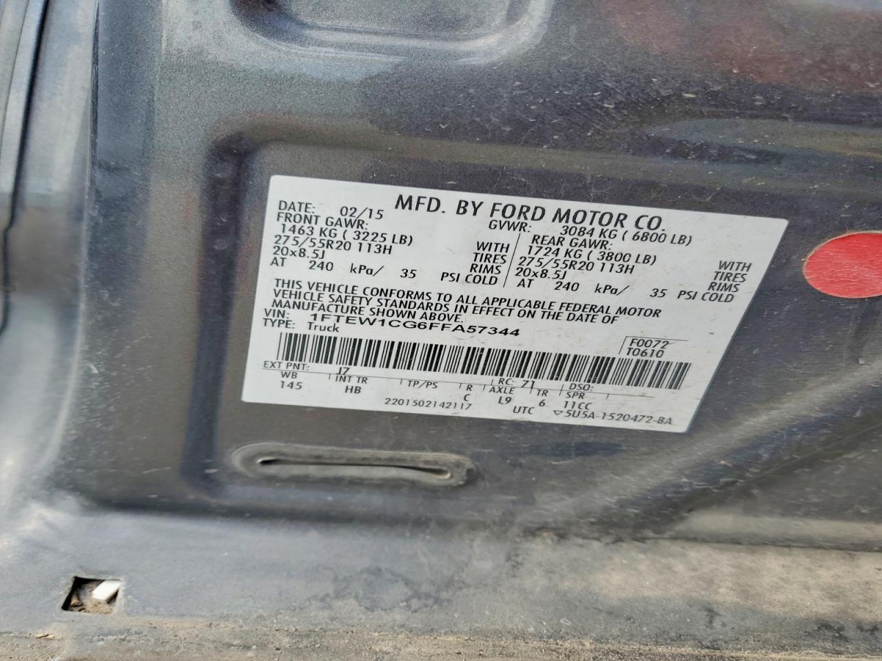 2015 FORD F-150 Lightning