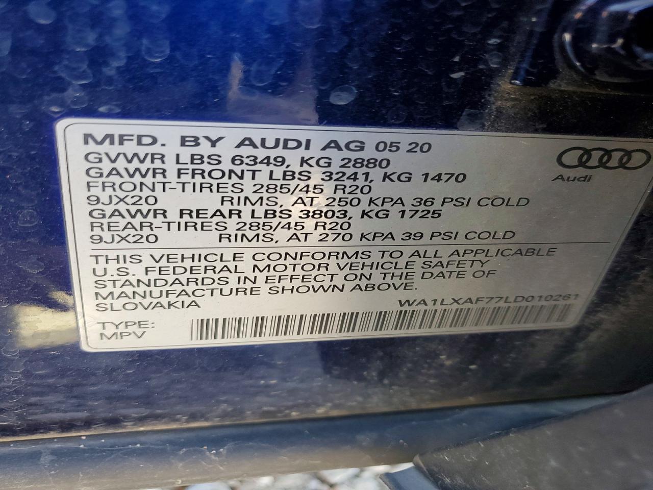 2020 AUDI Q7