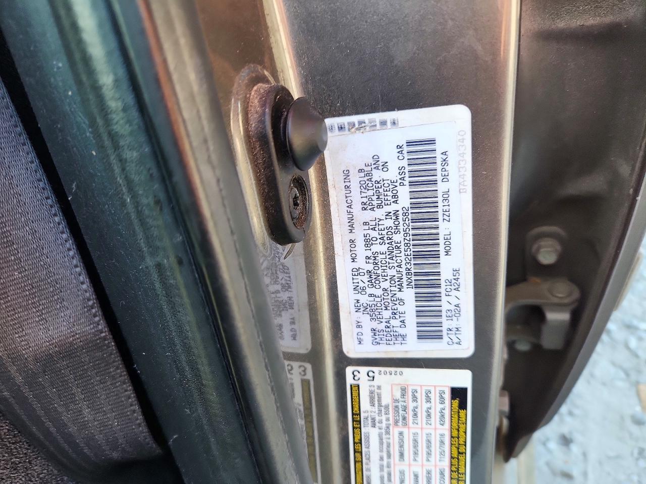 2008 TOYOTA COROLLA