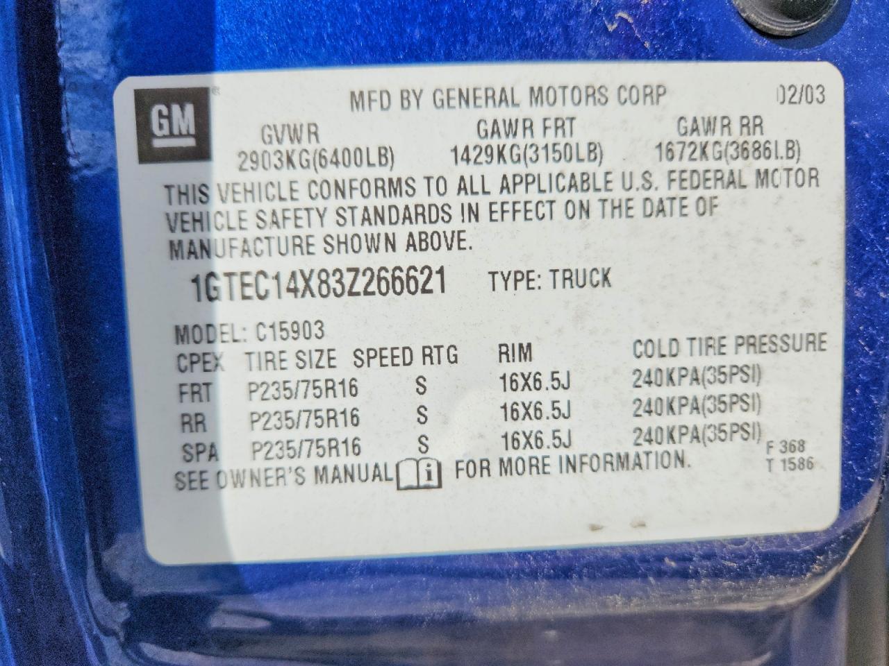 2003 GMC Sierra