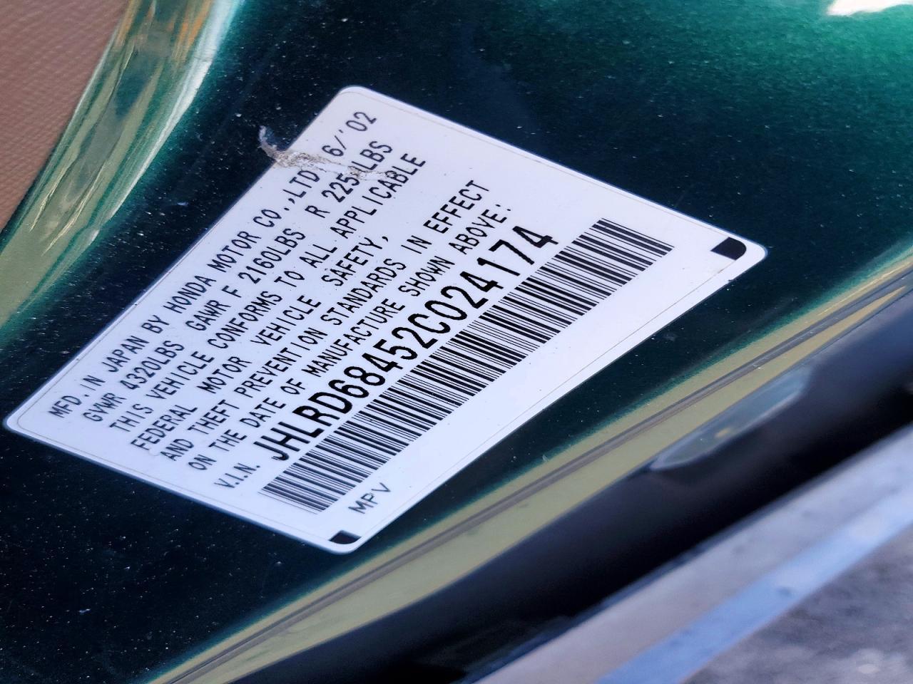 2002 HONDA CR-V