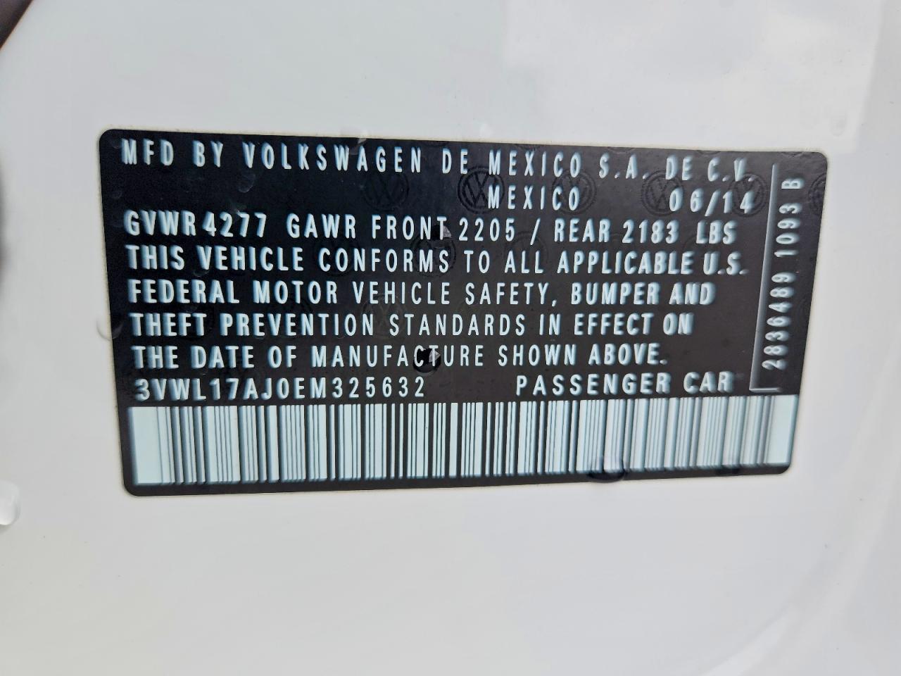 2014 VOLKSWAGEN JETTA