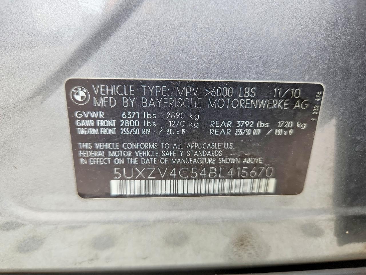 2011 BMW X5