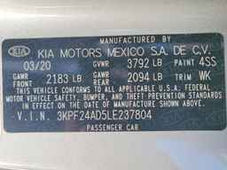 2020 KIA FORTE