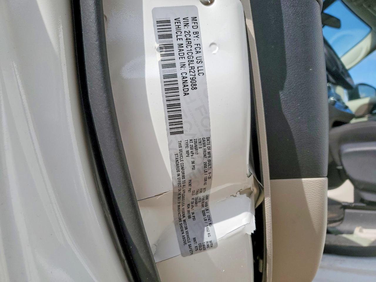 2020 CHRYSLER Voyager