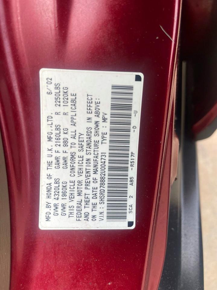 2002 HONDA CR-V
