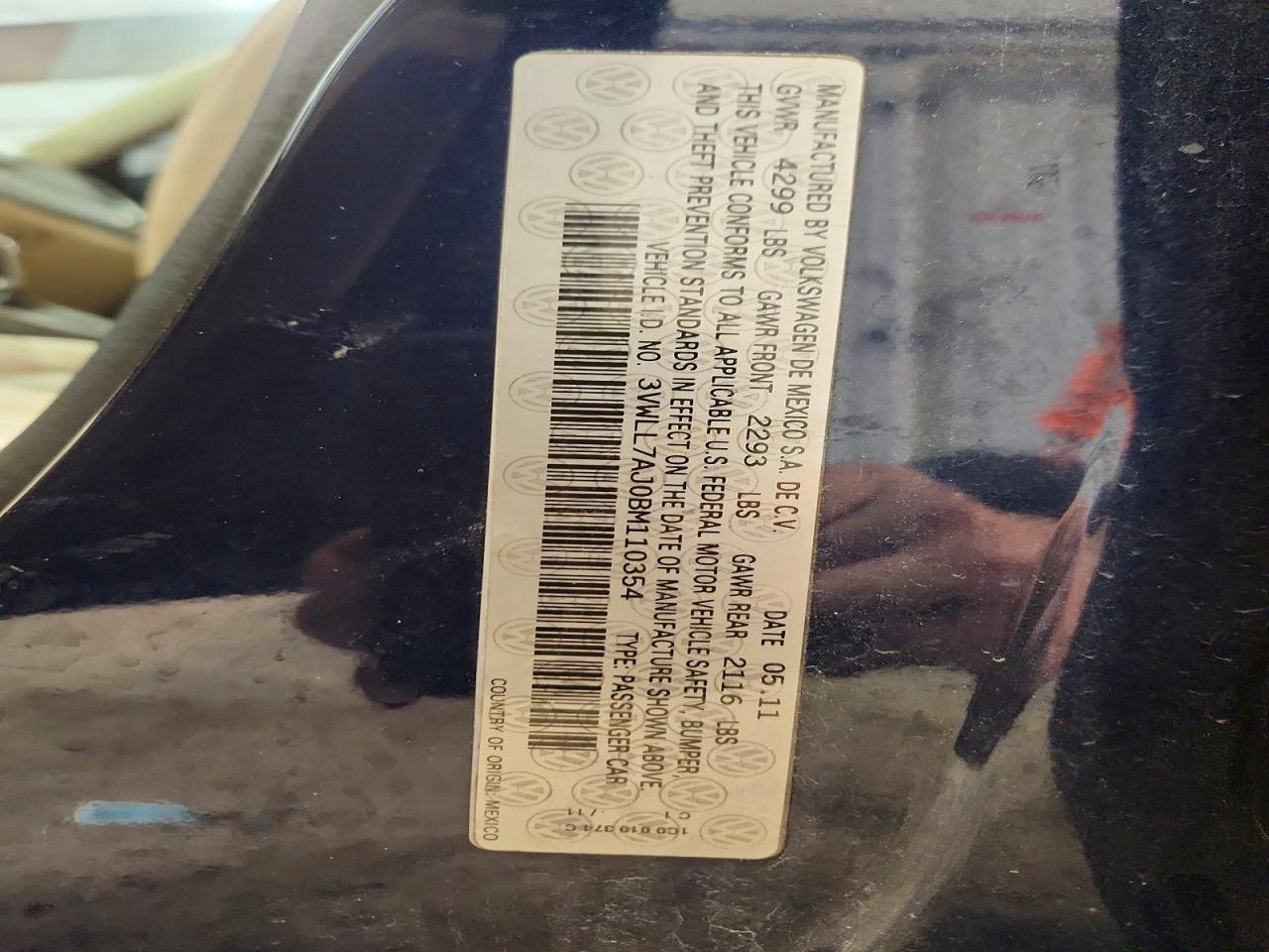 2011 VOLKSWAGEN JETTA