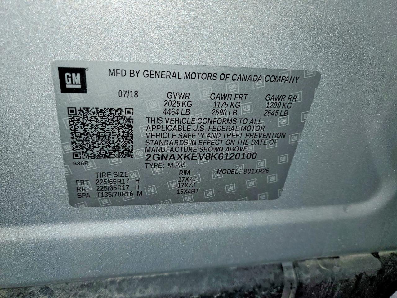 2019 CHEVROLET EQUINOX