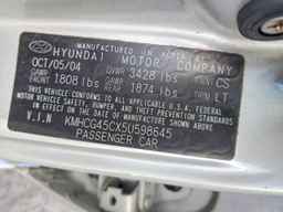 2005 HYUNDAI ACCENT