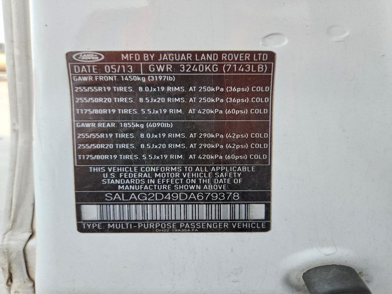 2013 LAND ROVER LR4