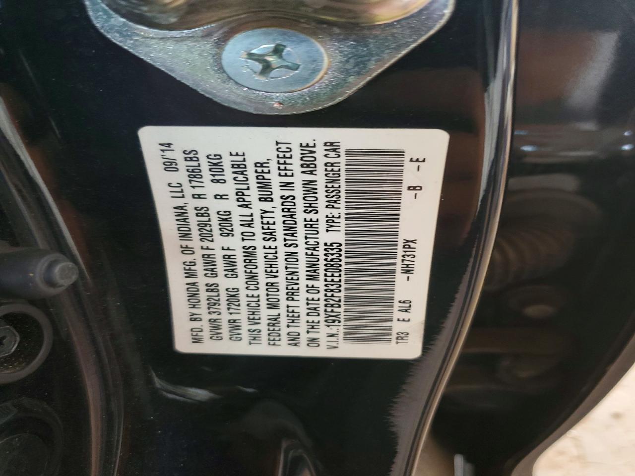 2014 HONDA CIVIC