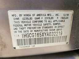 2000 HONDA ACCORD
