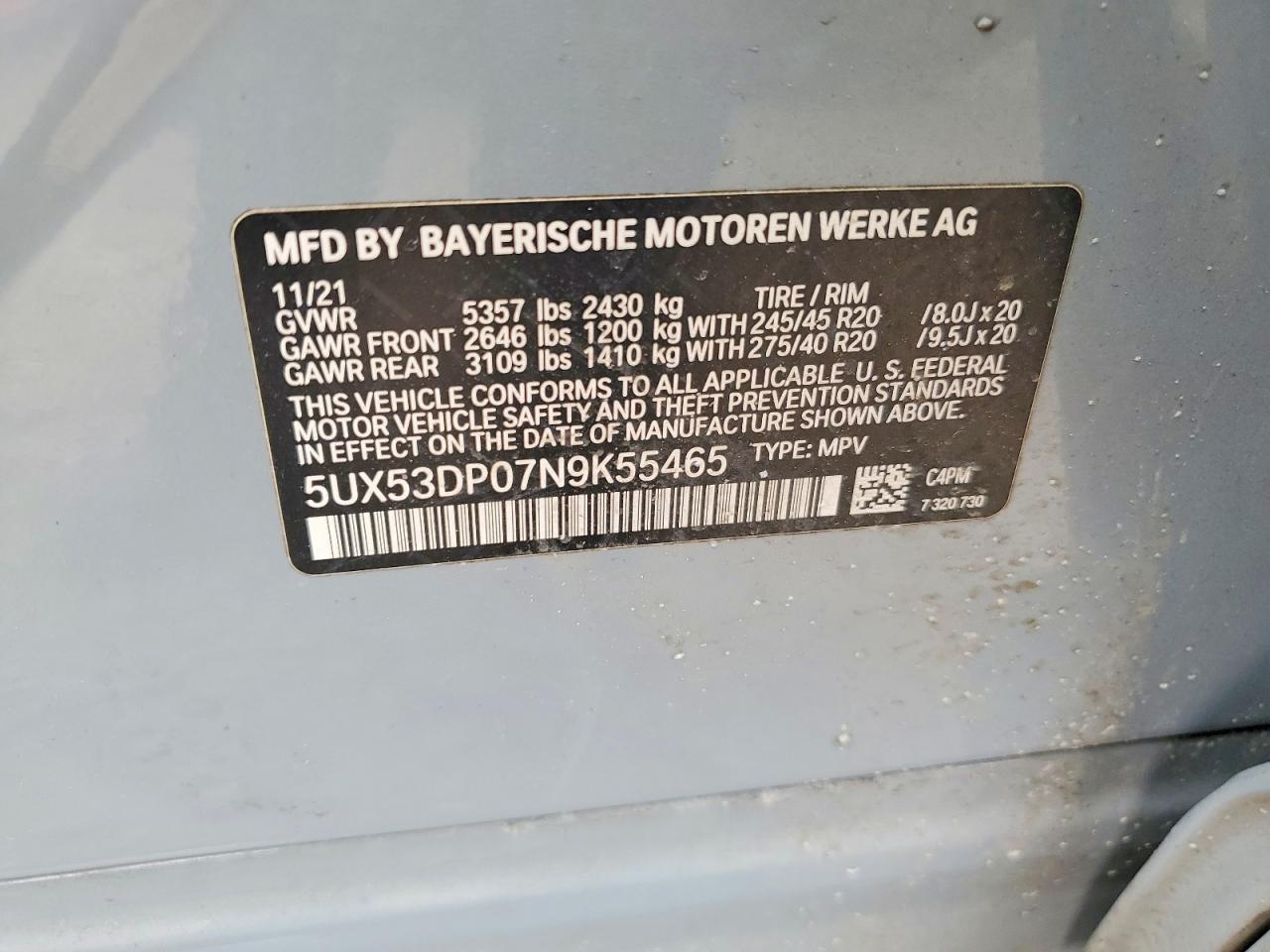 2022 BMW X3