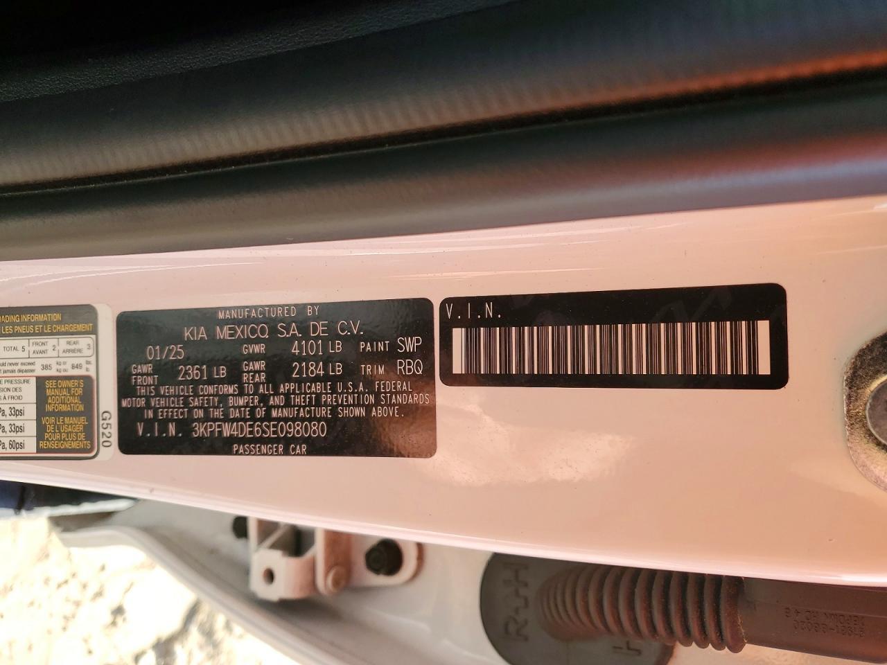 2025 KIA K4