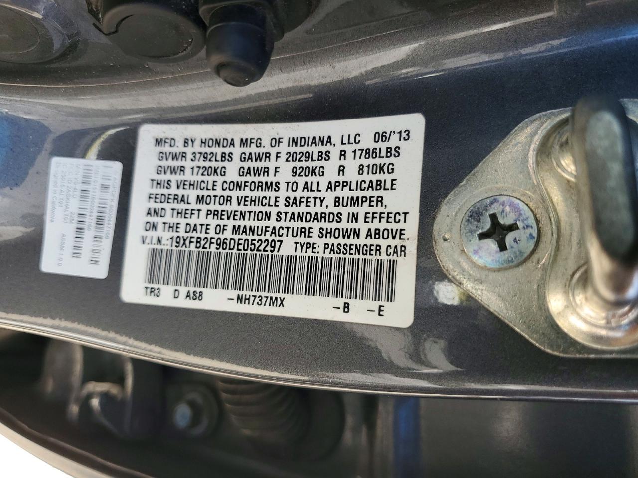 2013 HONDA CIVIC
