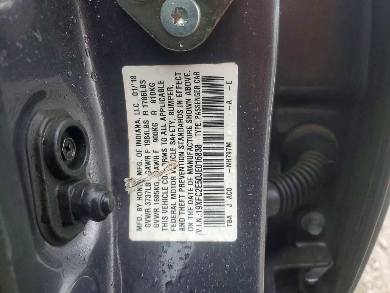 2018 HONDA CIVIC