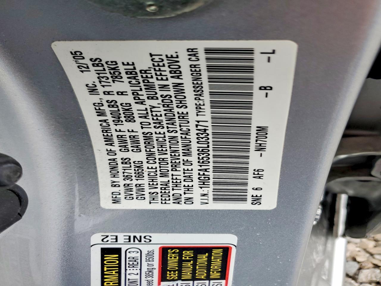 2006 HONDA CIVIC