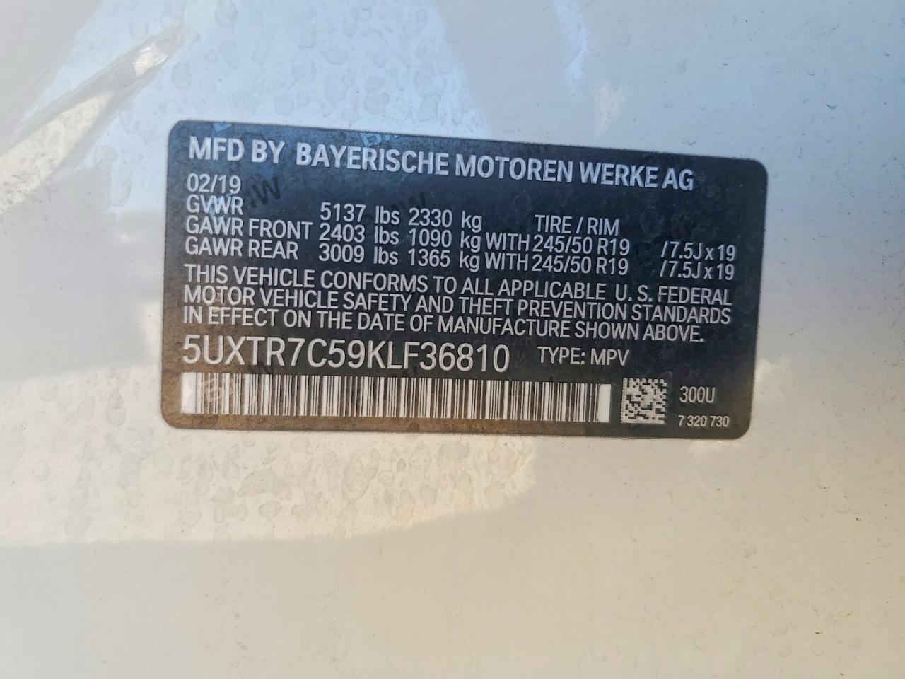 2019 BMW X3