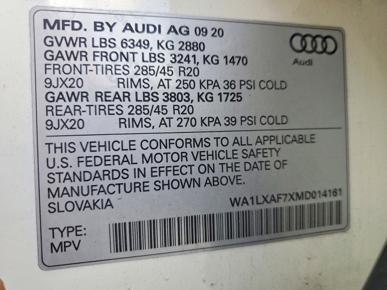 2021 AUDI Q7