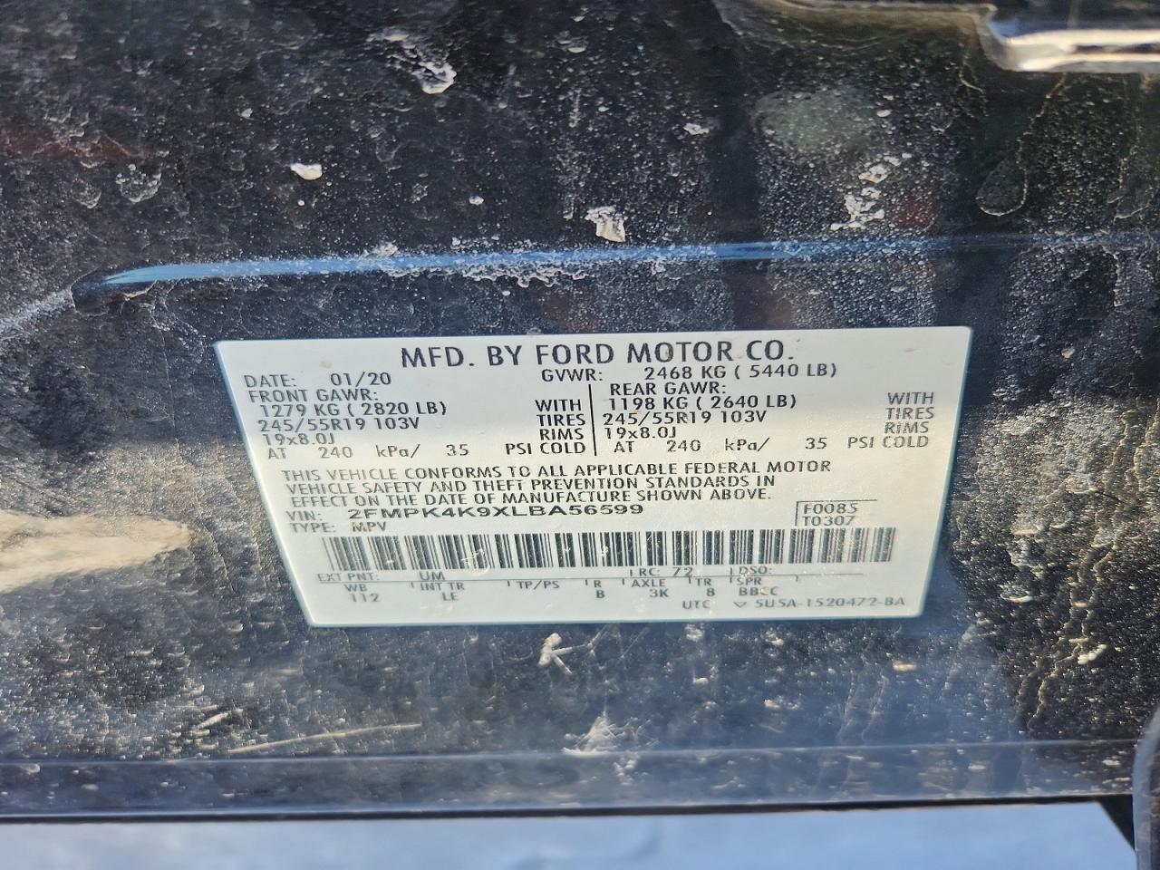 2020 FORD EDGE