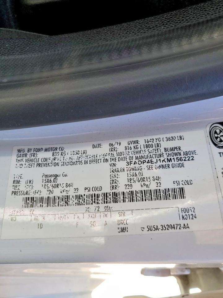 2019 FORD Fiesta